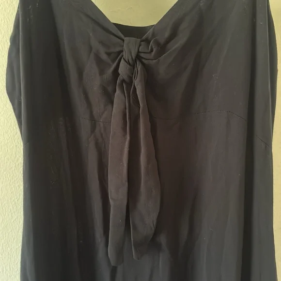Elan Black Maxi Dress with tie, Size Small, $78 - Picture 4 of 7